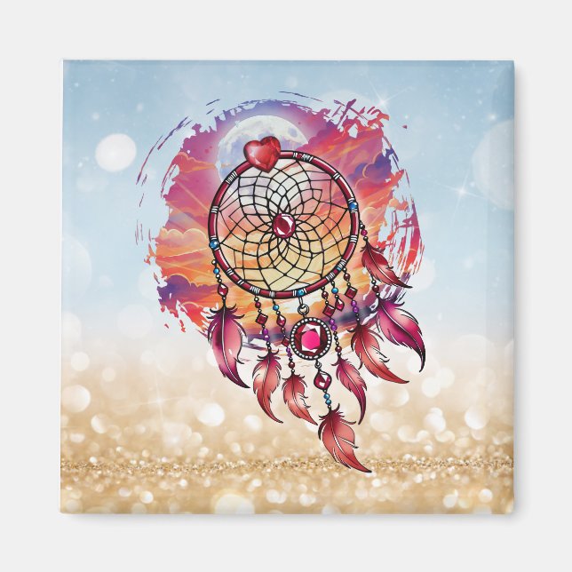 Atrapasueño al amanecer magnet (Vorne)