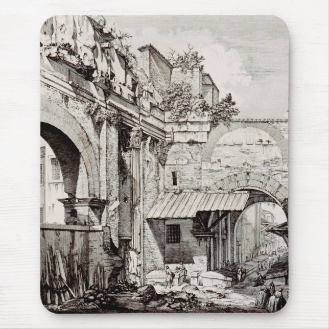Atrium des Portico Octavia in Rom Mousepad (Vorne)