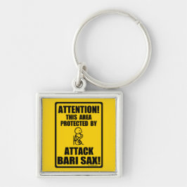 Attack Bari Sax Schlüsselanhänger