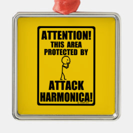 Attack Harmonica Ornament Aus Metall