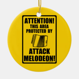 Attack Melodeon Keramik Ornament