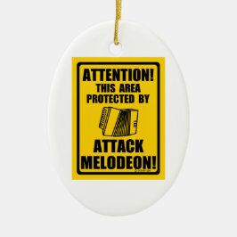 Attack Melodeon Keramikornament