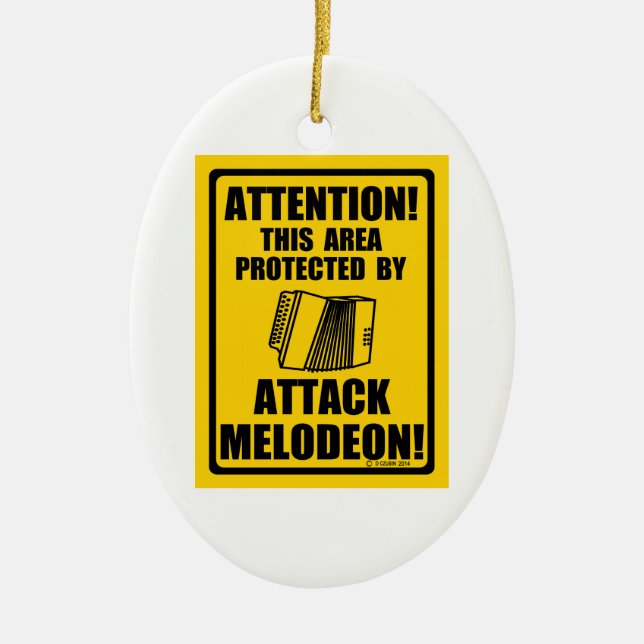 Attack Melodeon Keramikornament (Vorne)