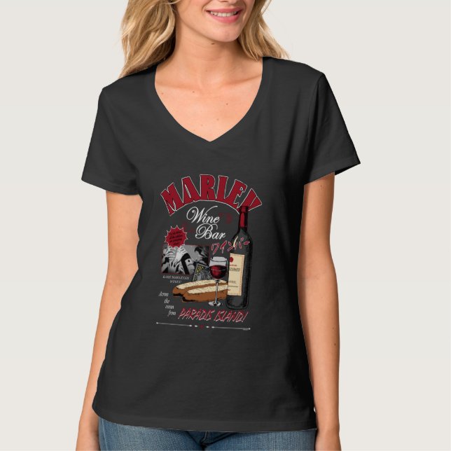 Attack on Titan Marley Wine Bar Paradis Island Ani T-Shirt (Vorderseite)
