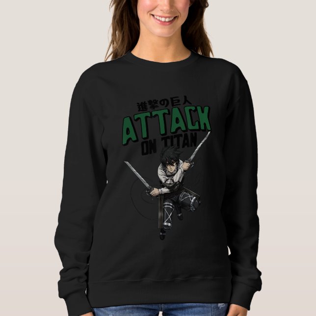 Attack on Titan Season 4 Mikasa with Title Sweatshirt (Vorderseite)