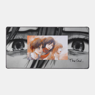 Attack on Titan Shiganshina Trio Nostalgische Reis Schreibtischunterlage