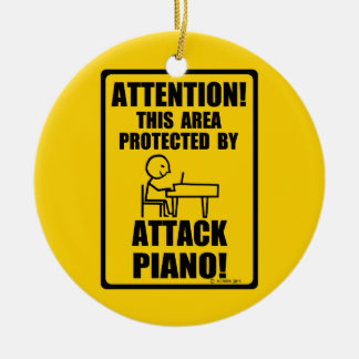Attack Piano Keramik Ornament