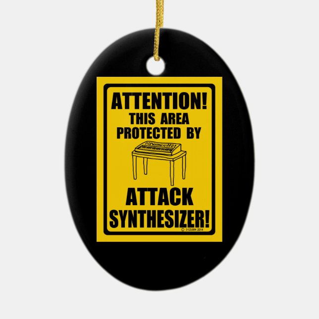 Attack Synthesizer Keramik Ornament (Vorne)