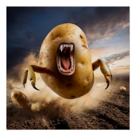 Attack Tater On The Move Poster