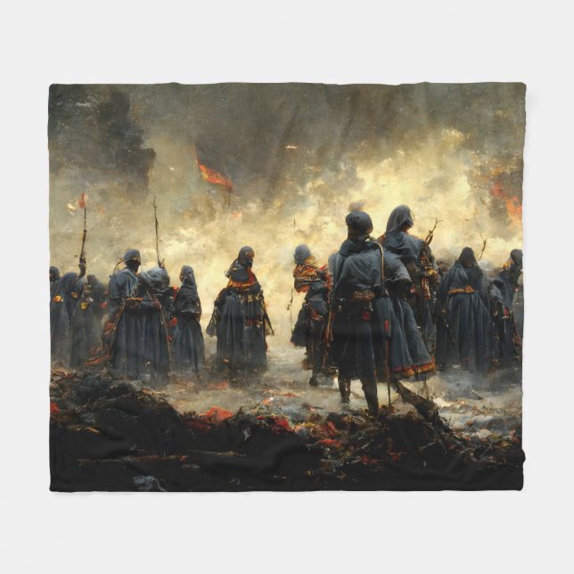 Attack the place fleecedecke (Vorderseite (Horizontal))