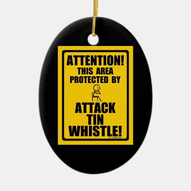 Attack Tin Whistle Keramik Ornament (Vorne)