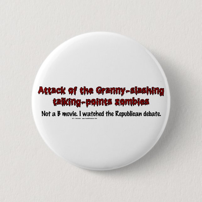 AttackDebate Button (Vorderseite)