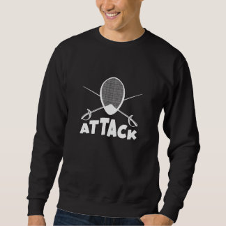 Attacken Fencing Fencer-Maske Sweatshirt
