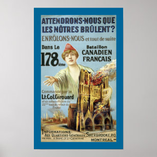 Attendrons-Nous (Leinwand) Poster
