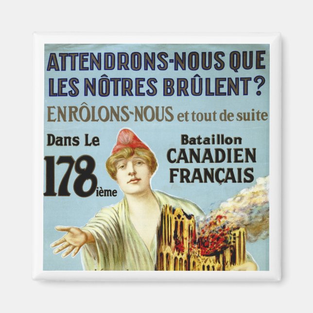 Attendrons-Nous Que Les Notre Brulent Magnet (Vorne)