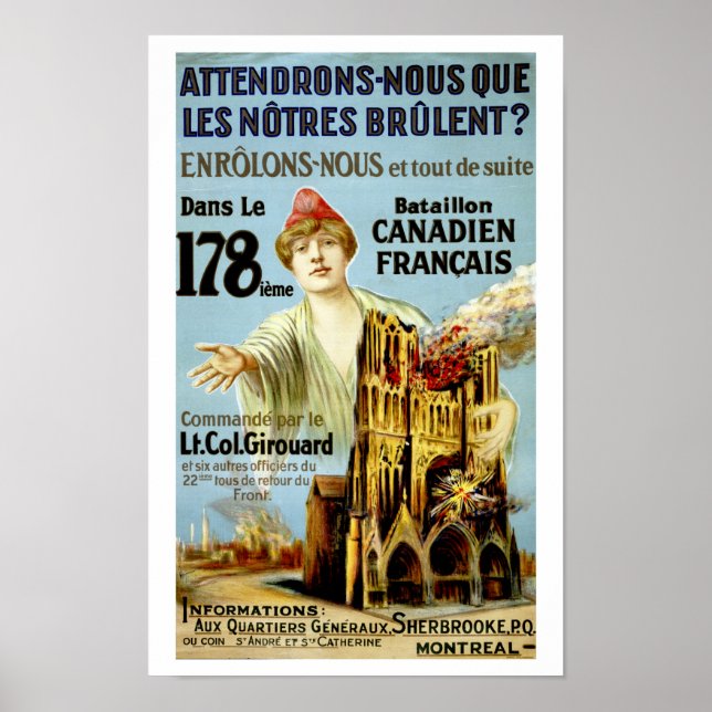 Attendrons-Nous Que Les Notre Brulent Poster (Vorne)