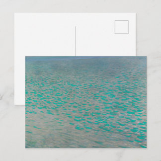 Attersee, Küstenlandschaftsmalerei, Gustav Klimt Postkarte