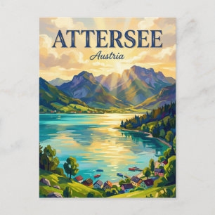 Attersee Österreich Postkarte