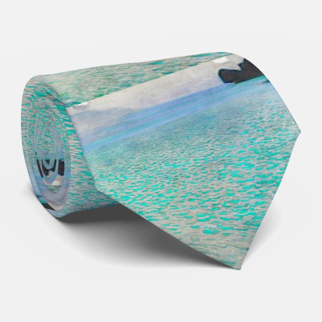 Attersee von Gustav Klimt Krawatte (Gerollt)