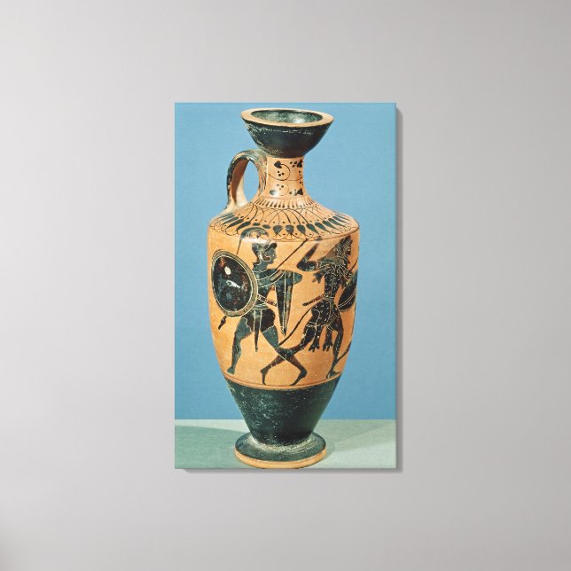 Attic Style Lekythos Leinwanddruck (Vorderseite)