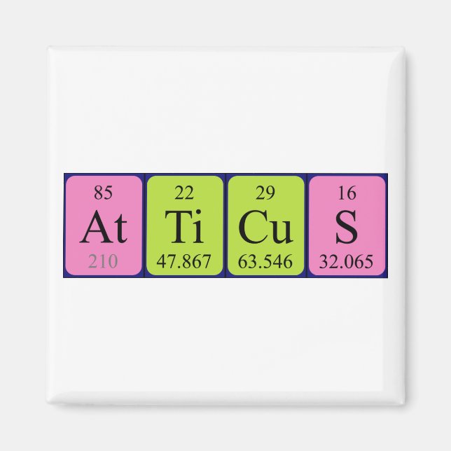 Atticus Periodenmagnet Magnet (Vorne)