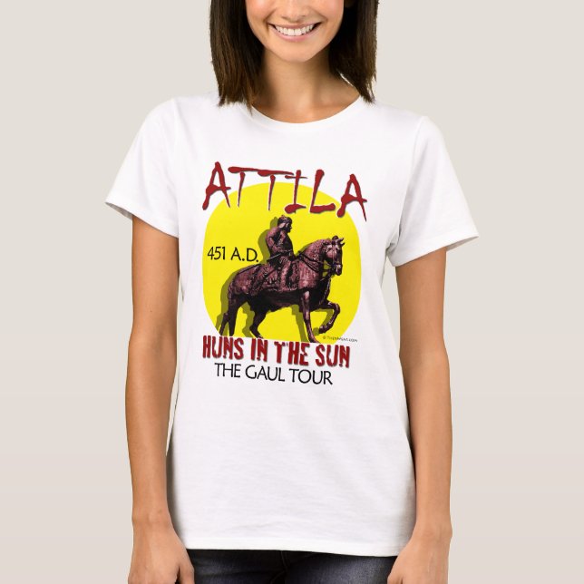 Attila "Hunnen im Sun" Ausflug (Damen-helle Front) T-Shirt (Vorderseite)