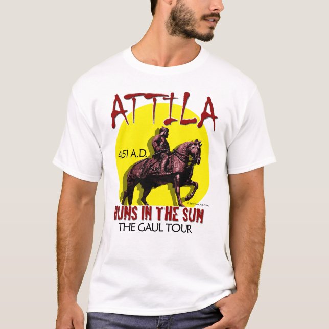 Attila "Hunnen im Sun" Ausflug (das Licht-Front T-Shirt (Vorderseite)