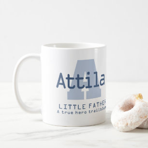 Attila Name Bedeutung Monogramm A blau Kaffeetasse