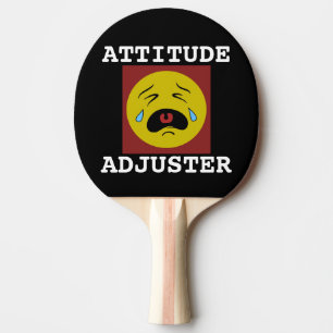 ATTITUDE ADJUSTER FUNNY Ping Pong Paddles Tischtennis Schläger