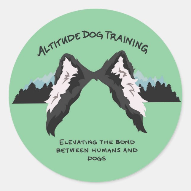Attitude dog training circle sticker (Vorderseite)