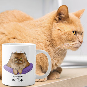 Attitude hat Katitude Jumbo-Tasse