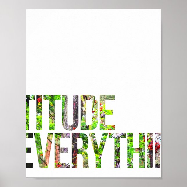 Attitude is everything  poster (Vorne)