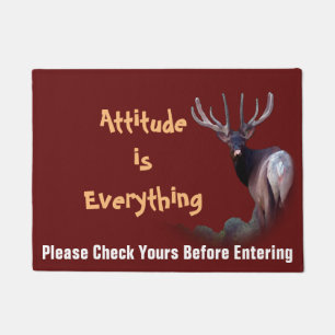 Attitude ist alles fußmatte