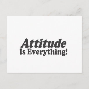 Attitude ist alles! postkarte