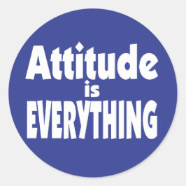 Attitude ist alles runder aufkleber