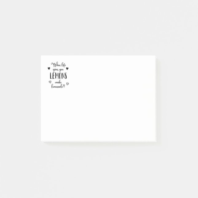 Attitude Life Motivierend Quote - Erfolg, Zitate Post-it Klebezettel (Vorderseite)