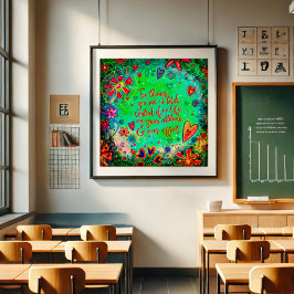 Attitude und Ankurbelung des Aufwands Poster