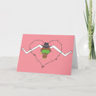 Attitudinous Animals® Lone Star Steer Valentine's Feiertagskarte