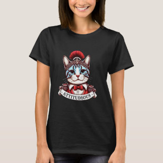 ATTITUDIOUS Katze Griechischer Römischer Gott Glad T-Shirt
