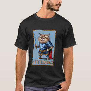ATTITUDIOUS Katze Griechischer Römischer Gott Glad T-Shirt