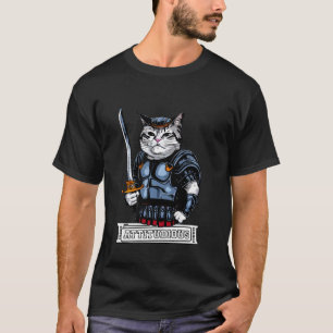 ATTITUDIOUS Katze Griechischer Römischer Gott Glad T-Shirt