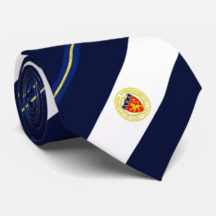 Attleboro (Massachusetts) Stadtflagge Neck Tie Krawatte