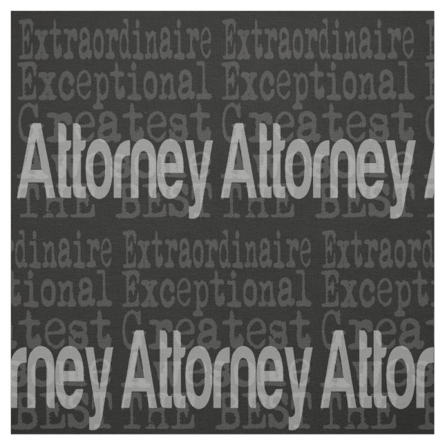Attorney Außerordentliche Stoff (Muster)