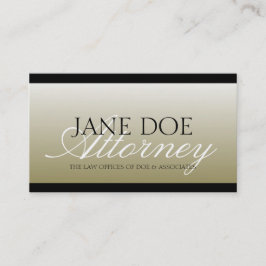 Attorney Lawyer Law Firm Office Script Gold Fade Visitenkarte