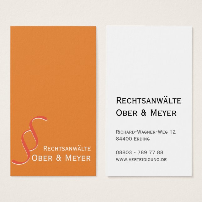 Attorney or Notary (Vorne & Hinten)