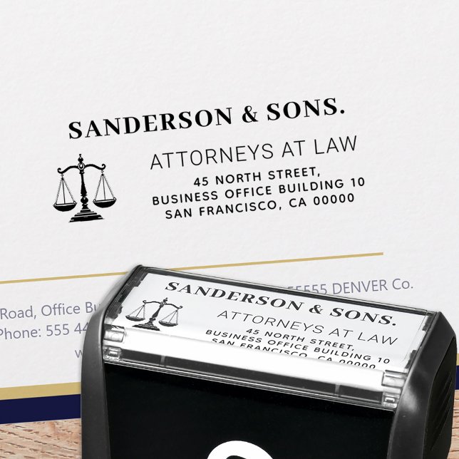 Attorney scales of justice  logo custom elegant permastempel (Von Creator hochgeladen)