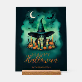 Attractive & Mystical Halloween Witch Conjures Acrylschild