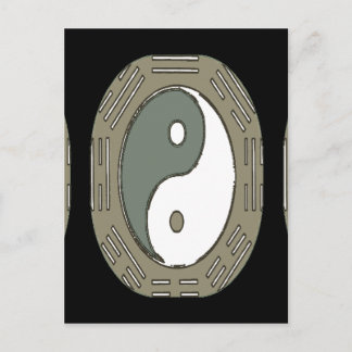 Attraktionsgesetz - Ying Yang Postkarte