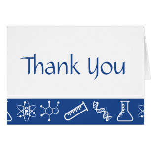 Attraktiv Forces in Blue Thank You Card
