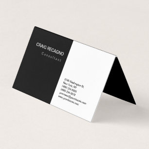 Attraktiv Schwarz-weiß Modernes Minimalistisches S Visitenkarten